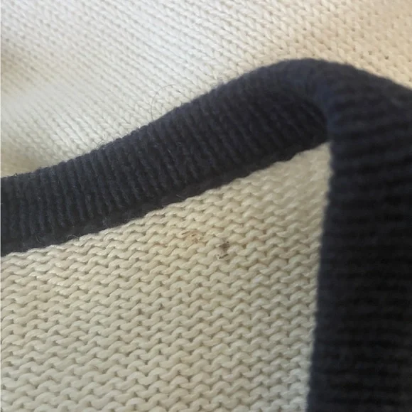 Christopher & Banks Navy and White Cat Sweater Size Large - Picture 10 of 14